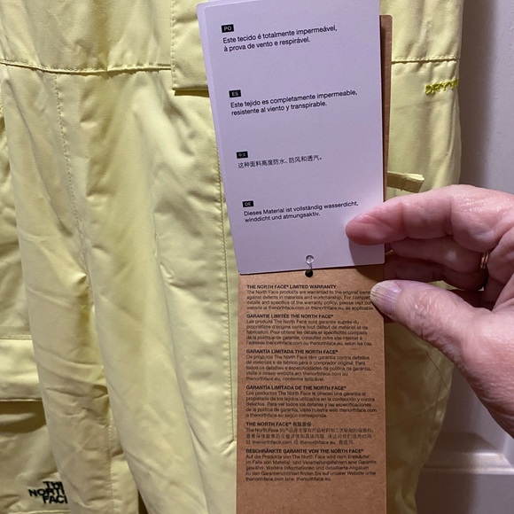 The North Face Yellow Overalls w Freedom Ins BIB Sun Bright - Picture 15 of 15